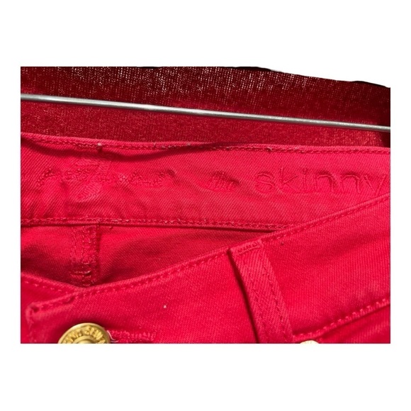7 for All Mankind Red the skinny jeans size 29 - Picture 8 of 11